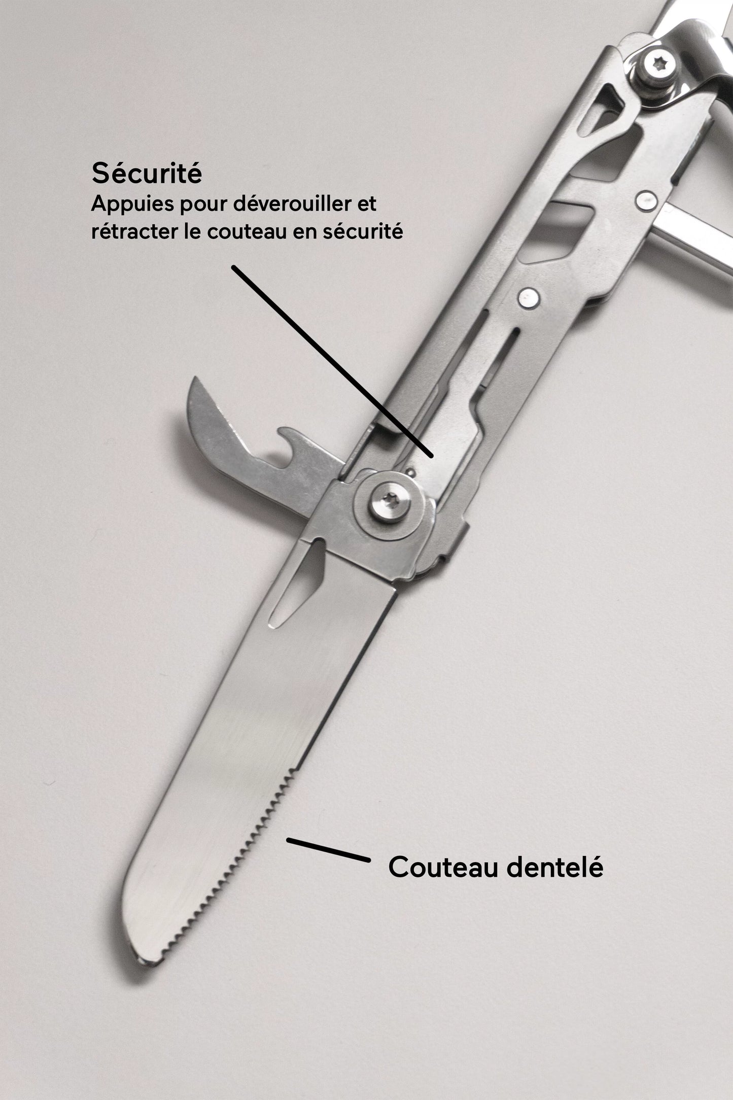 Couverts pliables multifonctions 6 en 1