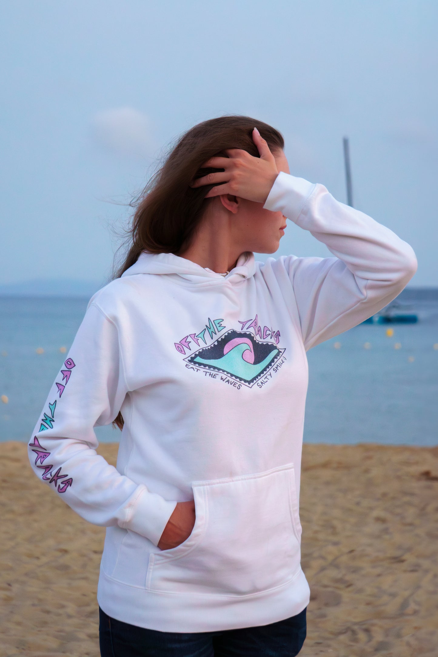 Eat the waves unisex hoodie