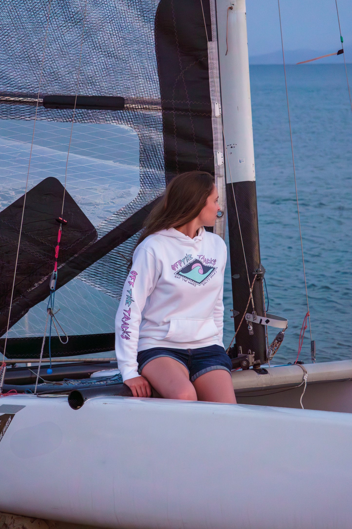 Eat the waves unisex hoodie