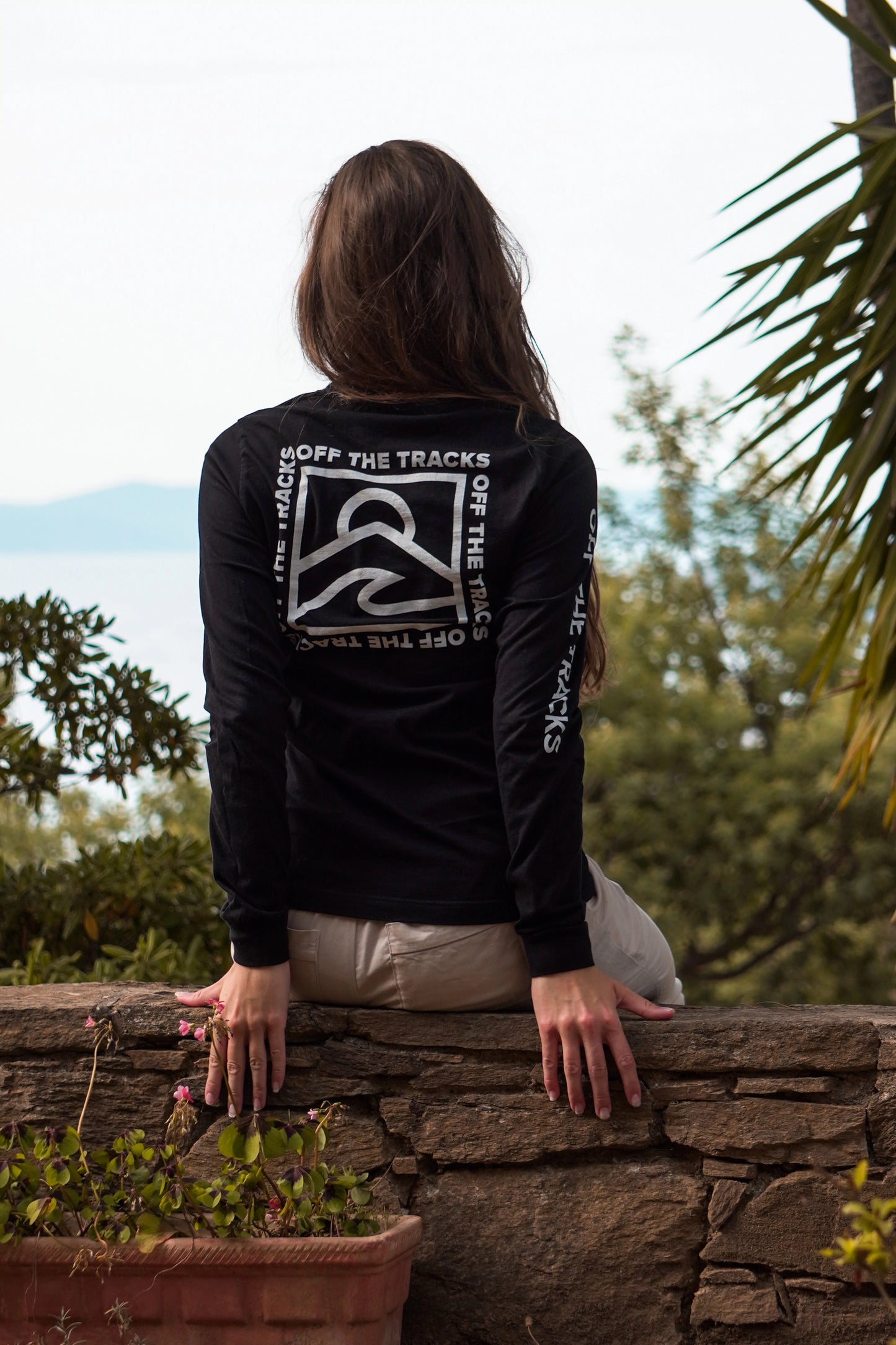 T shirt manches longues biologique Off the Tracks Femme