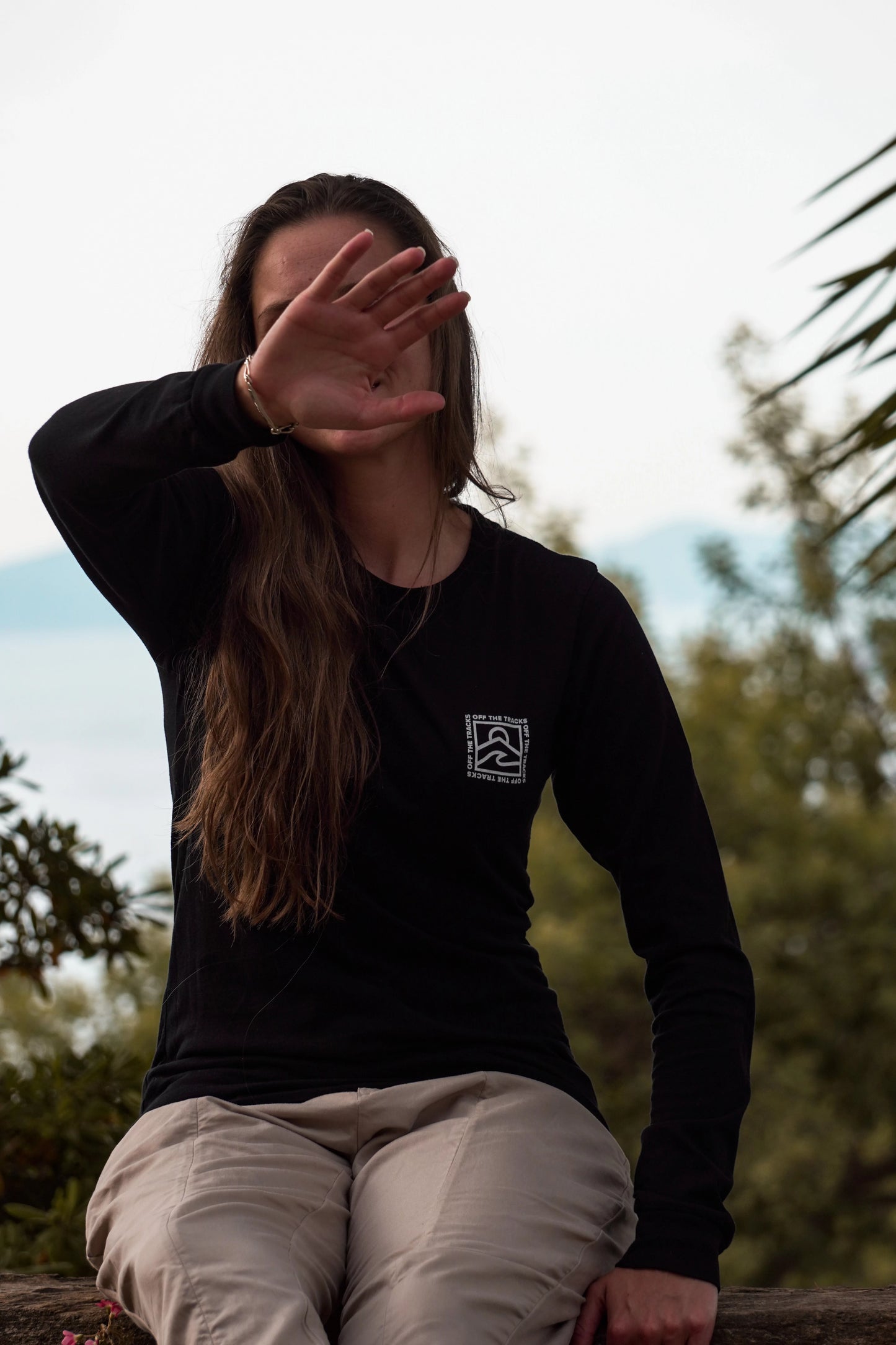 T shirt manches longues biologique Off the Tracks Femme