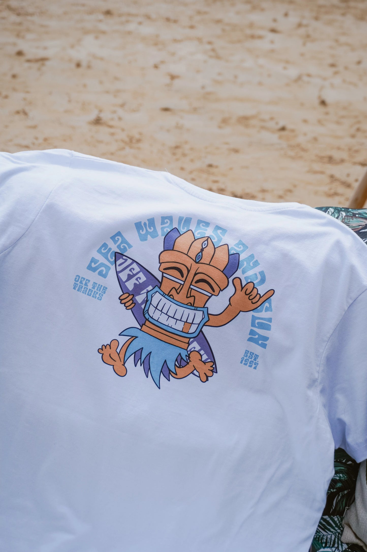 T shirt coton Surf Tiki unisexe