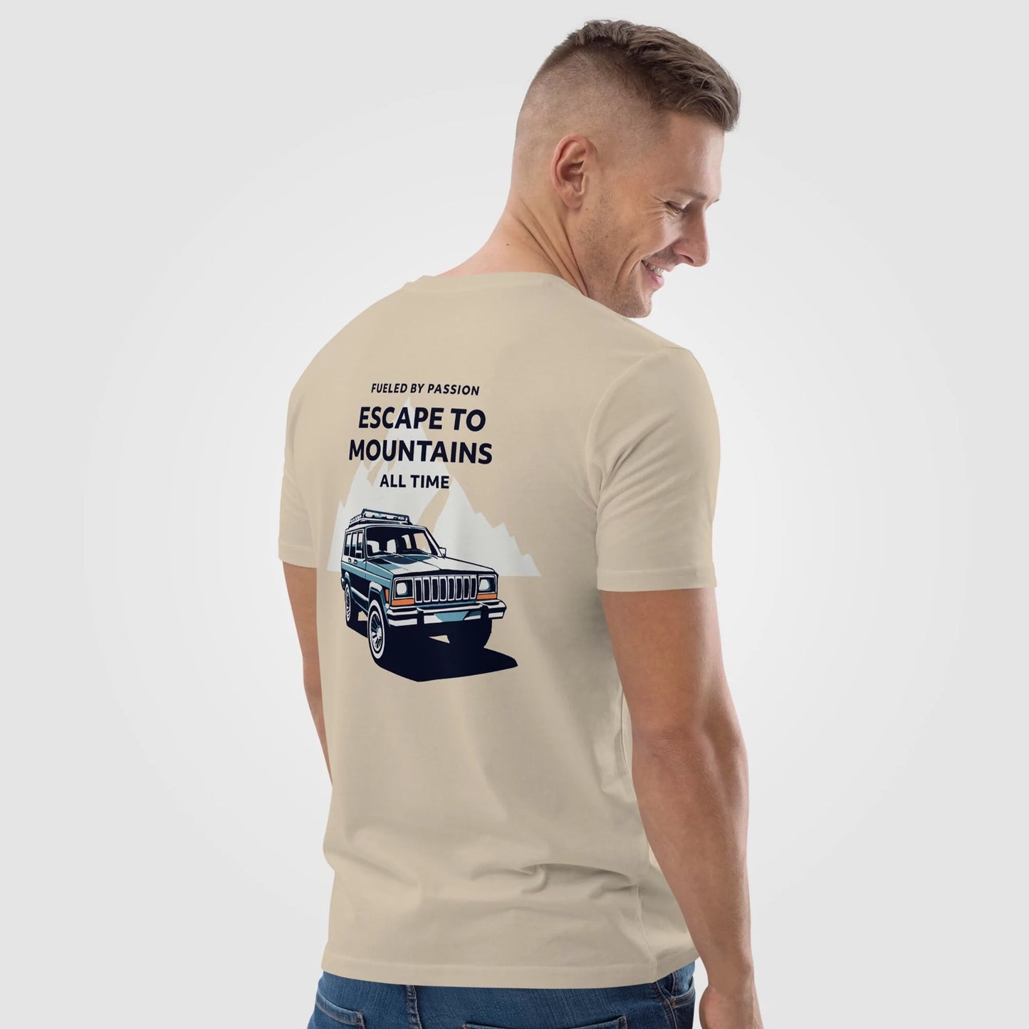T-shirt biologique Escape to mountains unisexe