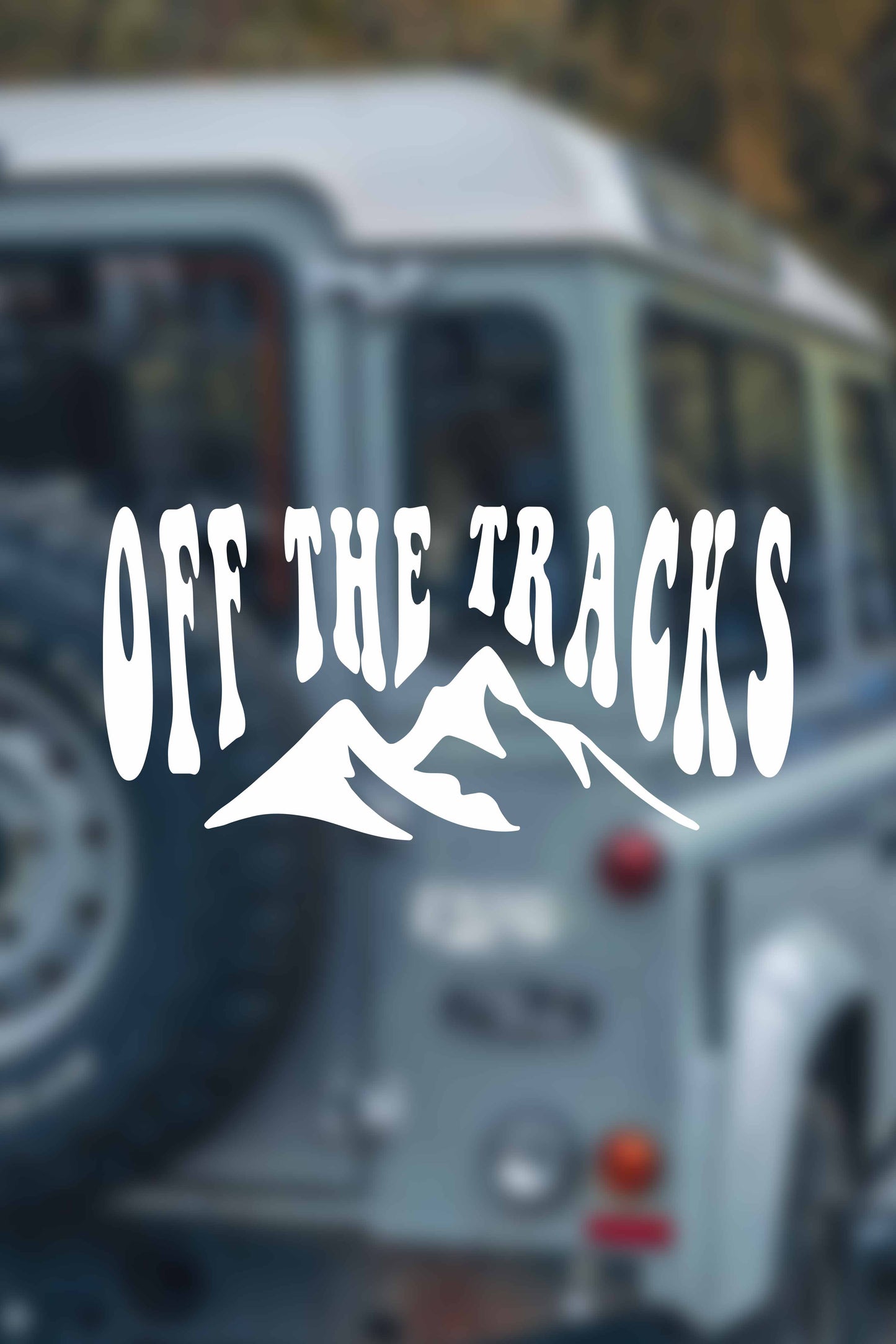 Autocollant voiture Off the Tracks Mountains