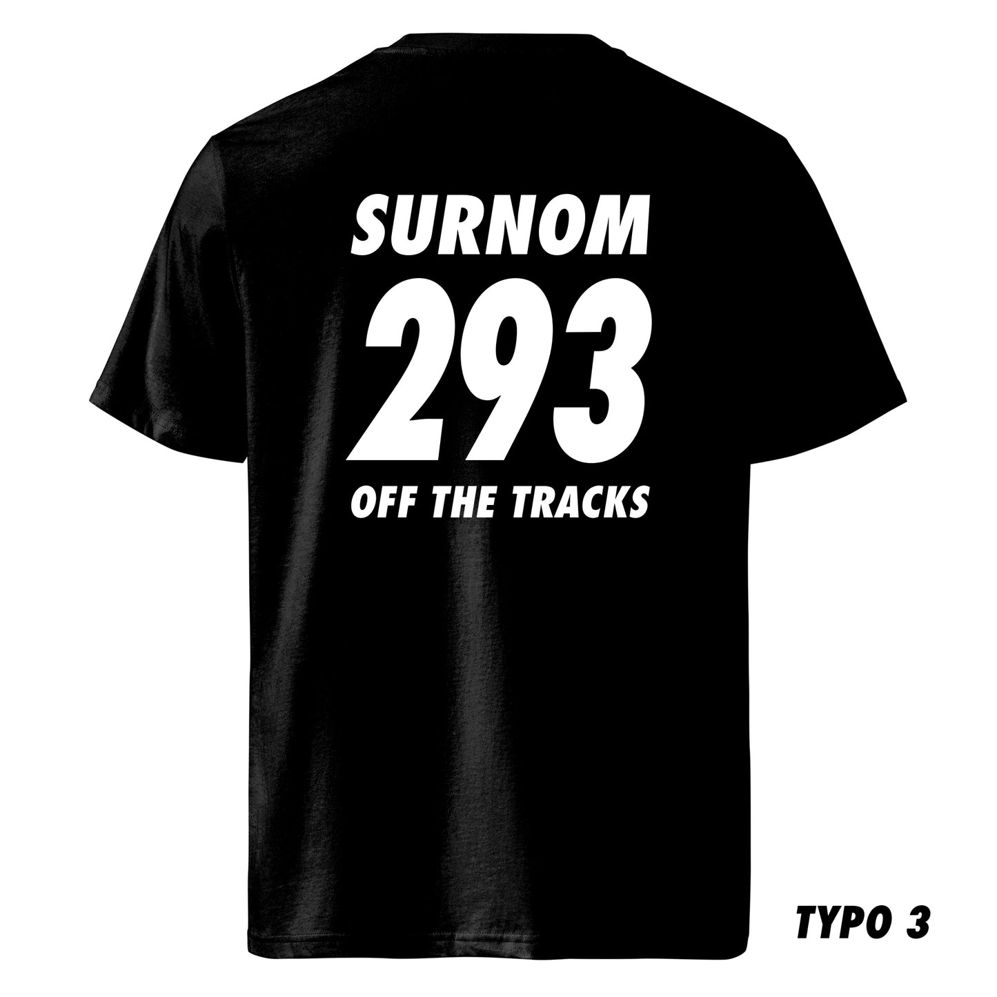 T-shirt personnalisé Off the Tracks