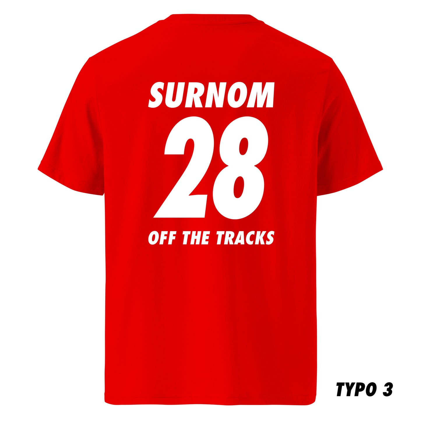 T-shirt personnalisé Off the Tracks